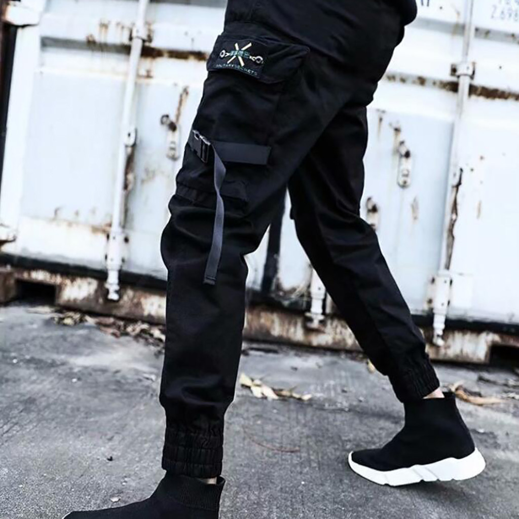 Techwear Pants Tactical - Loose Fit Cargo Pants Men Streetwear