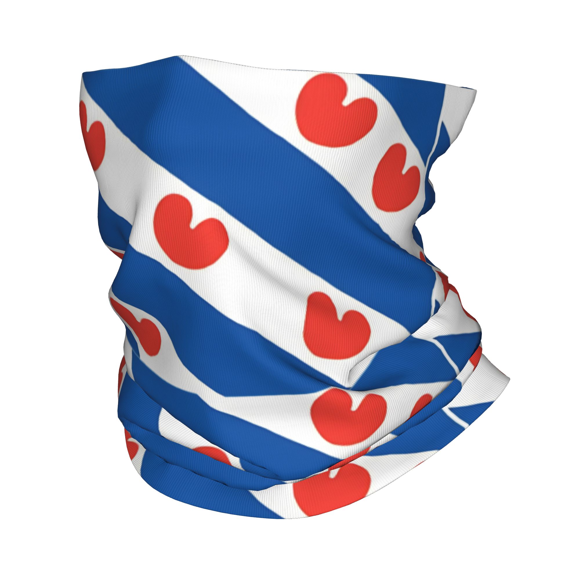 Balaclava Face Mask - Friesland Flag Bandana Vintage Bicycle Mask