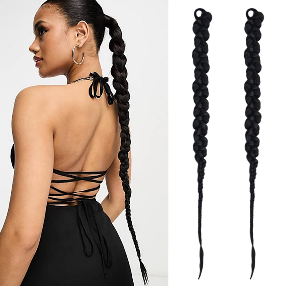 Street Fashion Girls - 1/2PCS Hair Extension Braided Ponytail Fashion