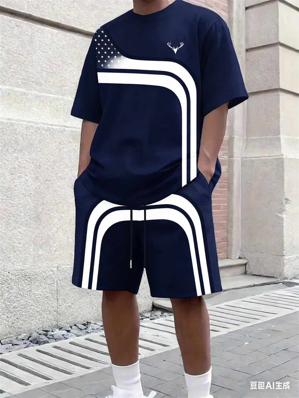 Street Fashion Tshirt - Fashion Summer Men's Stripe Print Comfortable