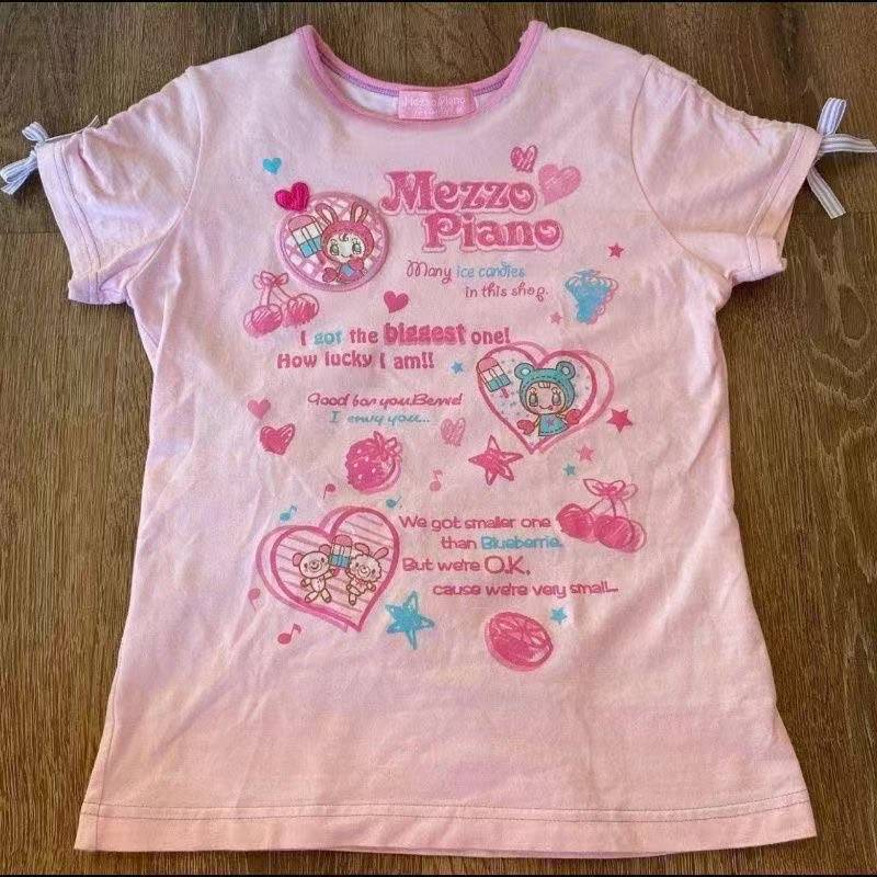 Vintage Kawaii Cute Short Slee - Street Fashion Girls ulasan dan harga