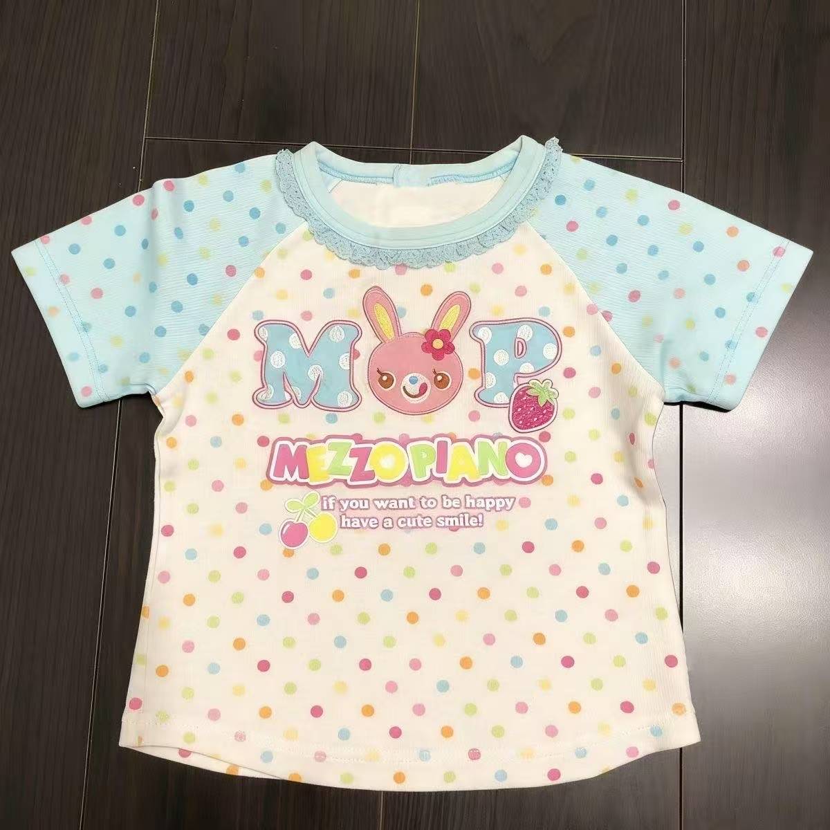 Vintage Kawaii Cute Short Slee - Street Fashion Girls ulasan dan harga