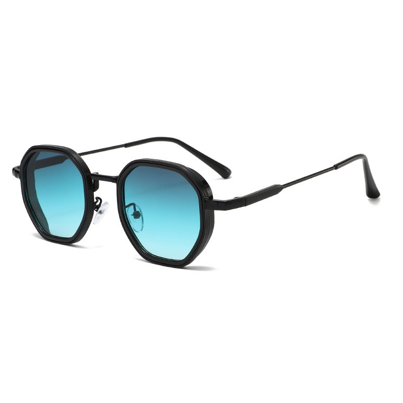 Metal Polygon Retro Sunglasses - Street Fashion High End ulasan dan harga