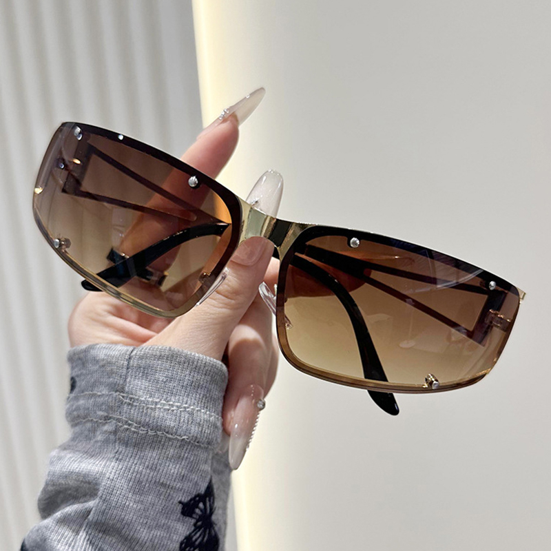 Women's Fashion Hollow Sunglas - Street Fashion Photo ulasan dan harga
