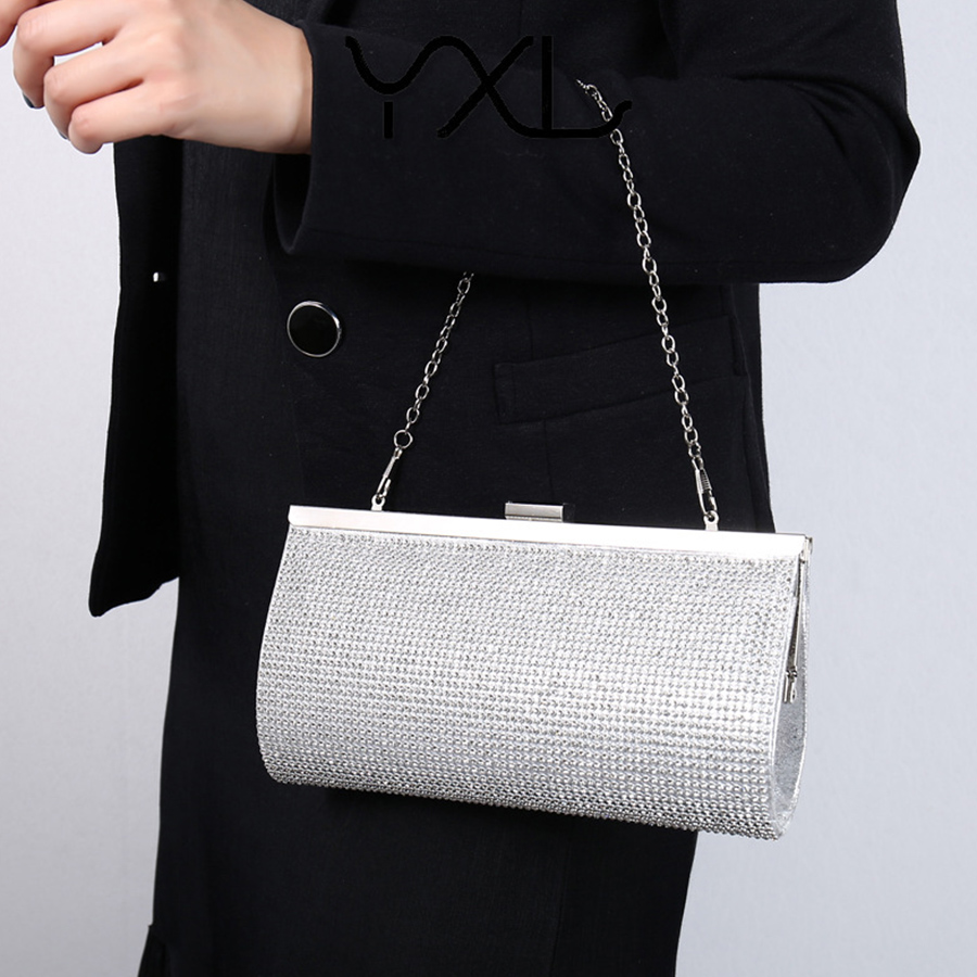 Chain Women Evening Bag Clip S - Street Fashion Photo ulasan dan harga