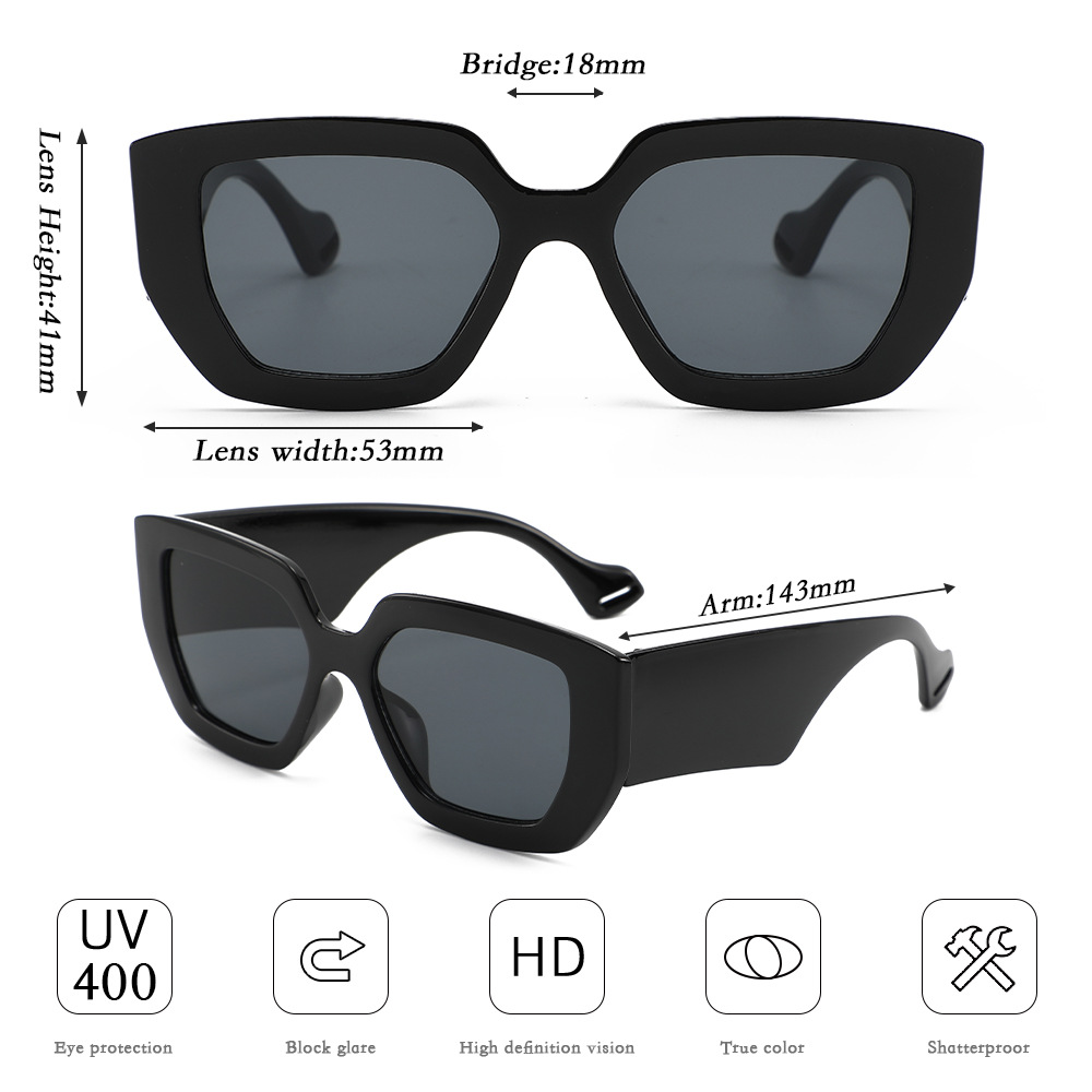 Super Large BoxSunglasses Wome - Italy Fashion Street ulasan dan harga