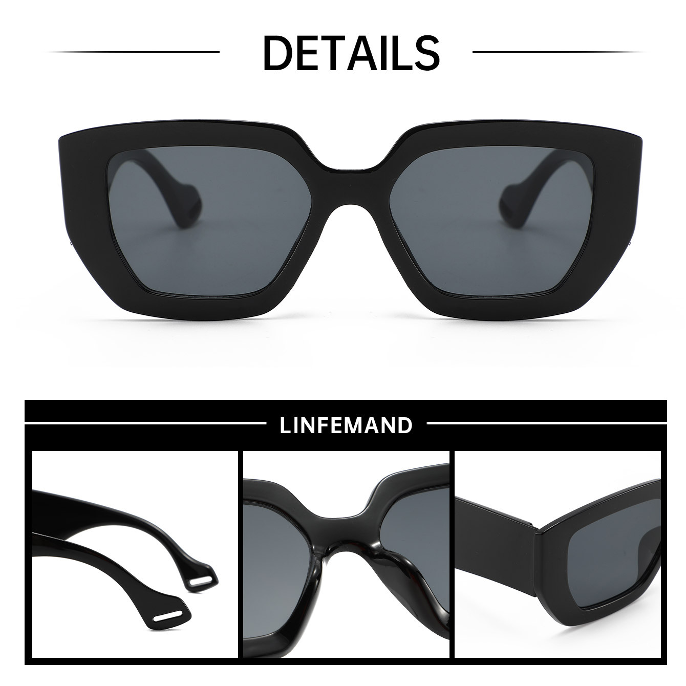 Super Large BoxSunglasses Wome - Italy Fashion Street ulasan dan harga