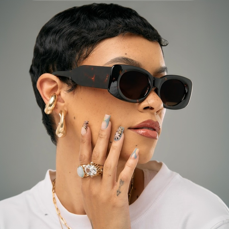 Leopard Color Sunglasses Women - Street Fashion High End ulasan dan harga