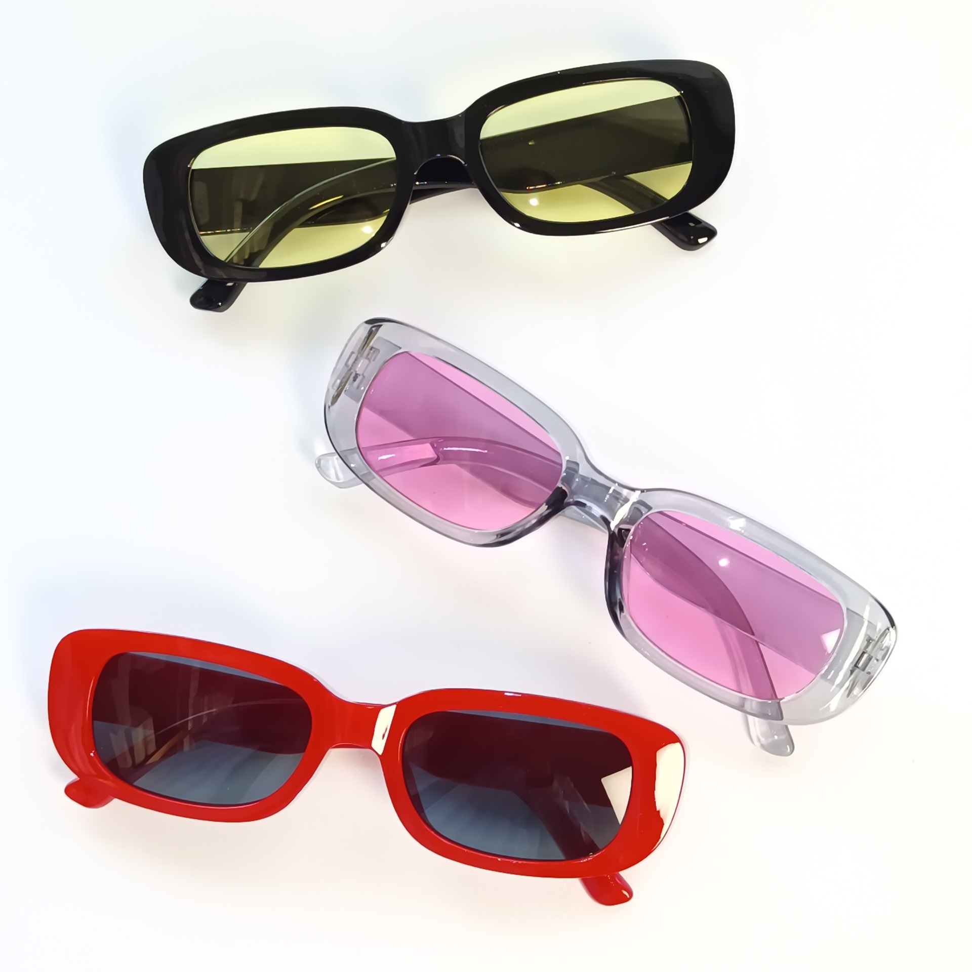 New Small Rectangle Sunglasses - Street Fashion Photo ulasan dan harga