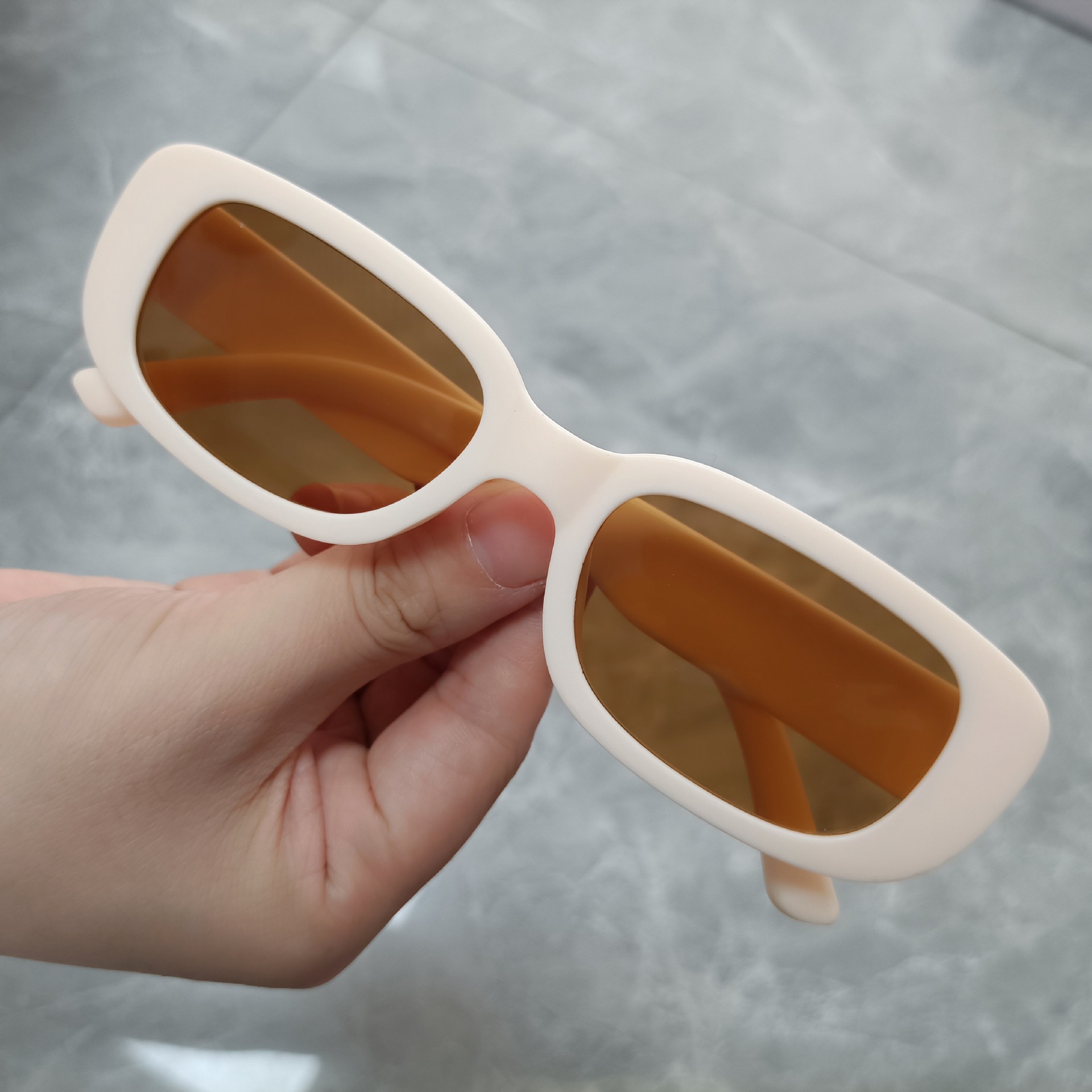 New Small Rectangle Sunglasses - Street Fashion Photo ulasan dan harga