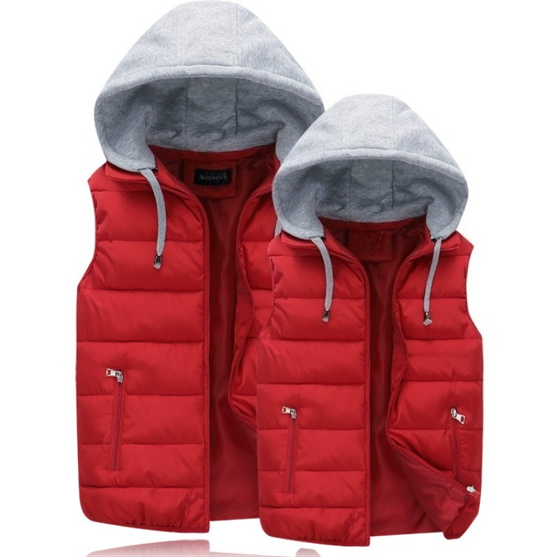 Down Cotton Padded Jacket Hooo - Puffer Vest Padded ulasan dan harga