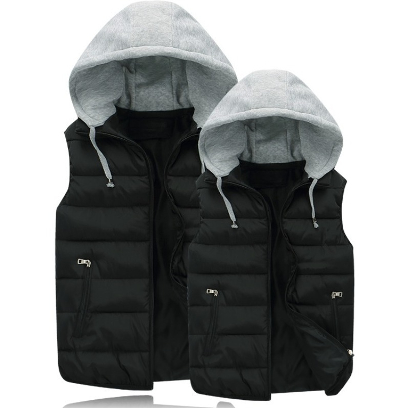 Down Cotton Padded Jacket Hooo - Puffer Vest Padded ulasan dan harga