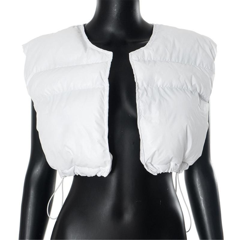 652F Womens Cropped Puffer Ves - Puffer Vest Padded ulasan dan harga