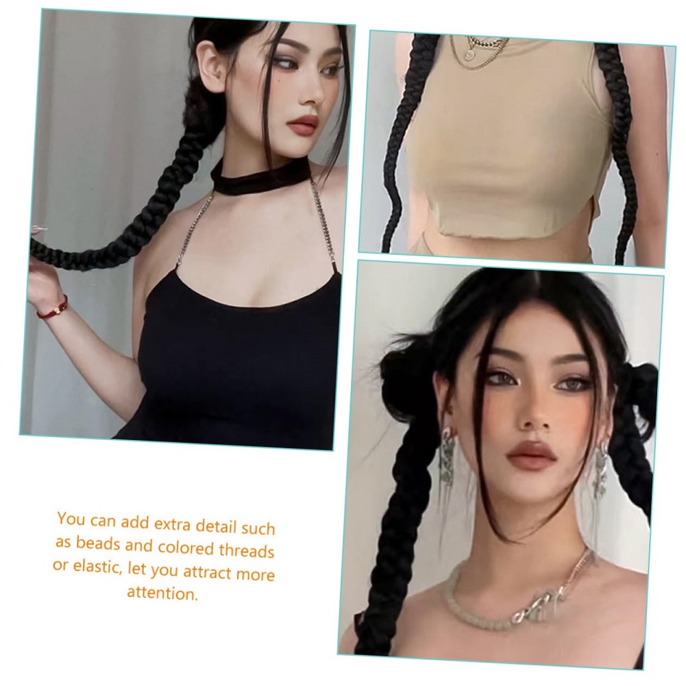 1/2PCS Hair Extension Braided  - Street Fashion Girls ulasan dan harga