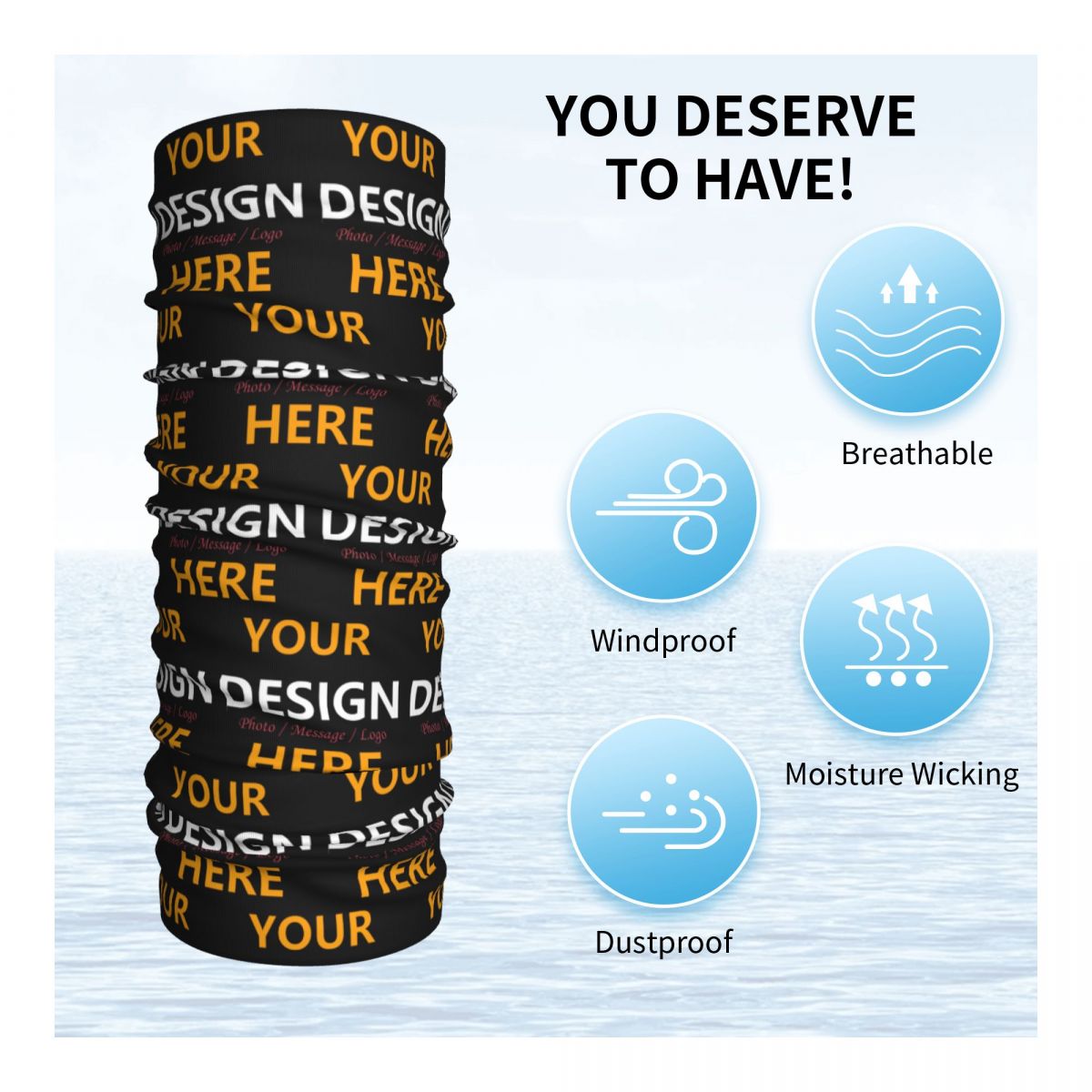 Custom Your Design Here Bandan - Balaclava Face Mask ulasan dan harga