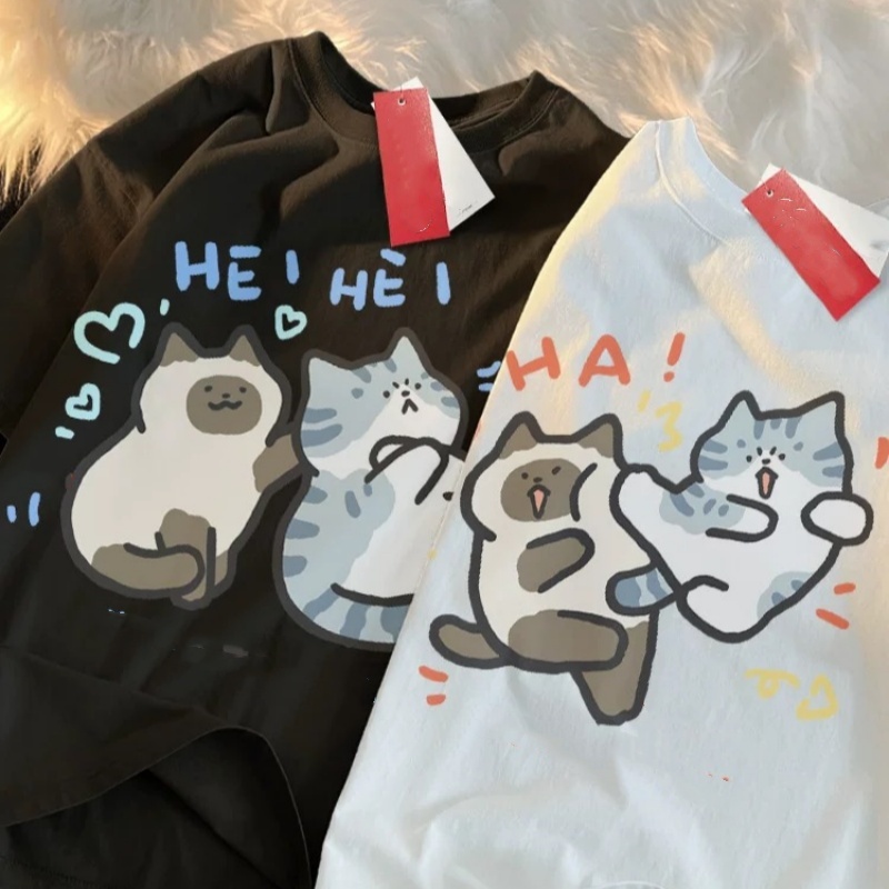 ZAZOMDE 2025 Funny Cat Print H - Street Fashion Japan 2025 ulasan dan harga