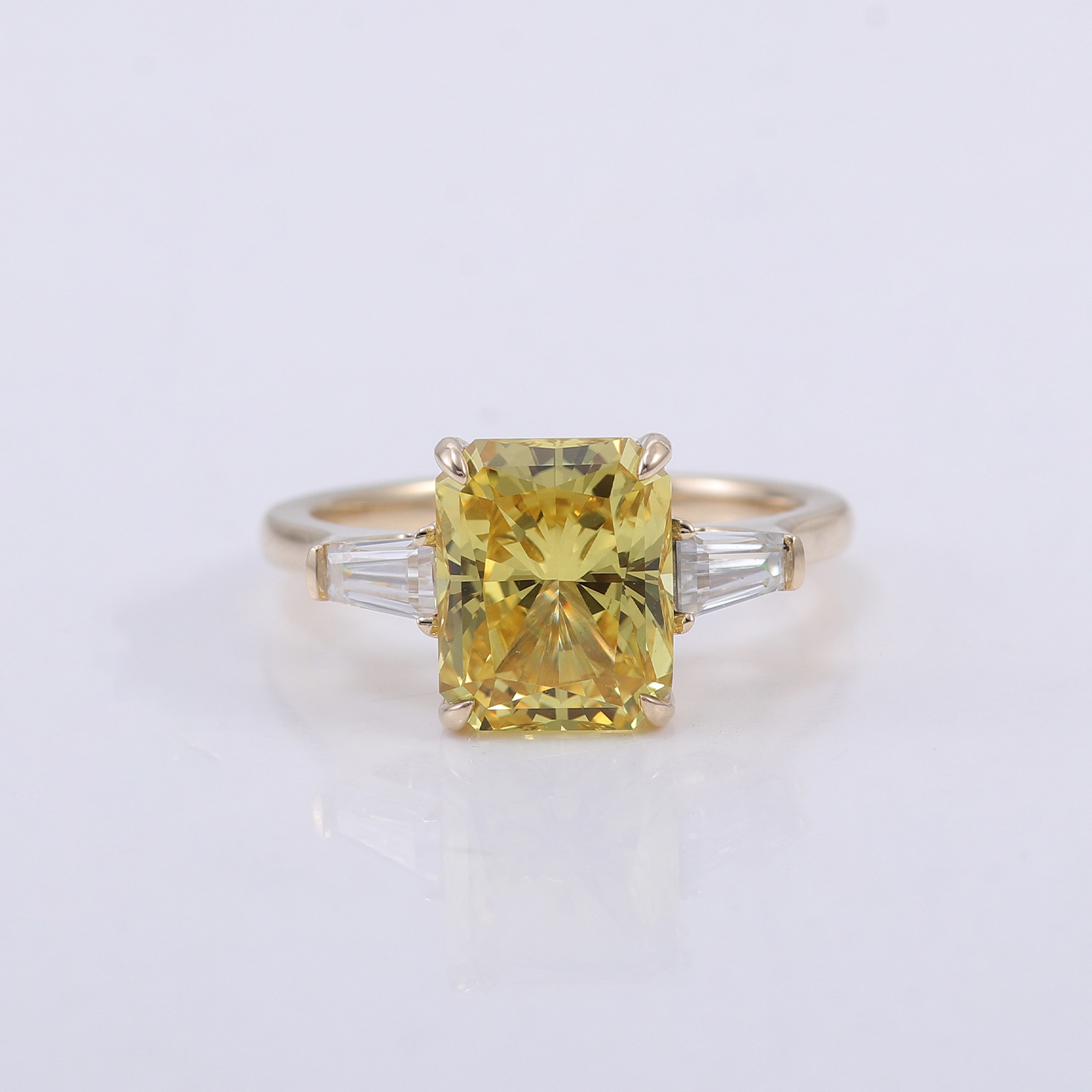 925 sterling silver 18K gold R - Street Fashion High End ulasan dan harga