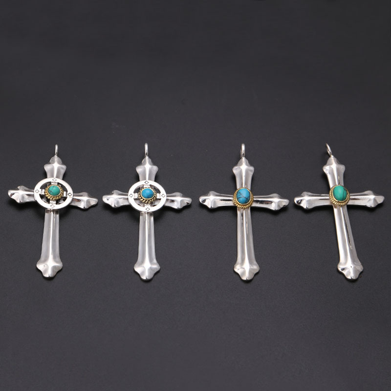 Sterling Silver Turquoise Cros - Street Fashion Photo ulasan dan harga