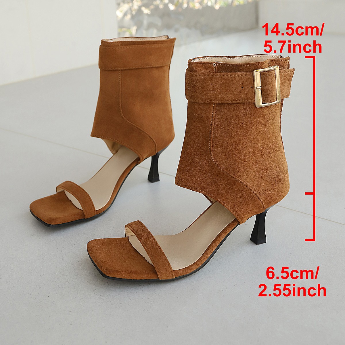 Open-toe High-heeled Sandals 2 - Street Fashion High End ulasan dan harga