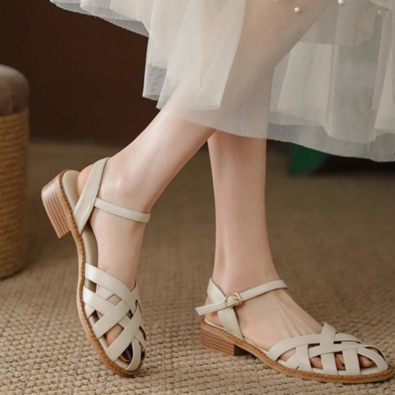Shoes Female 2025 Buckle Strap - Street Fashion Female ulasan dan harga