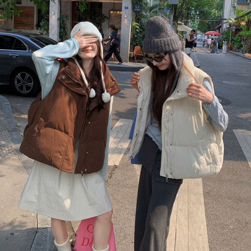 Puffer Vest Women Stand Collar - Puffer Vest Padded ulasan dan harga