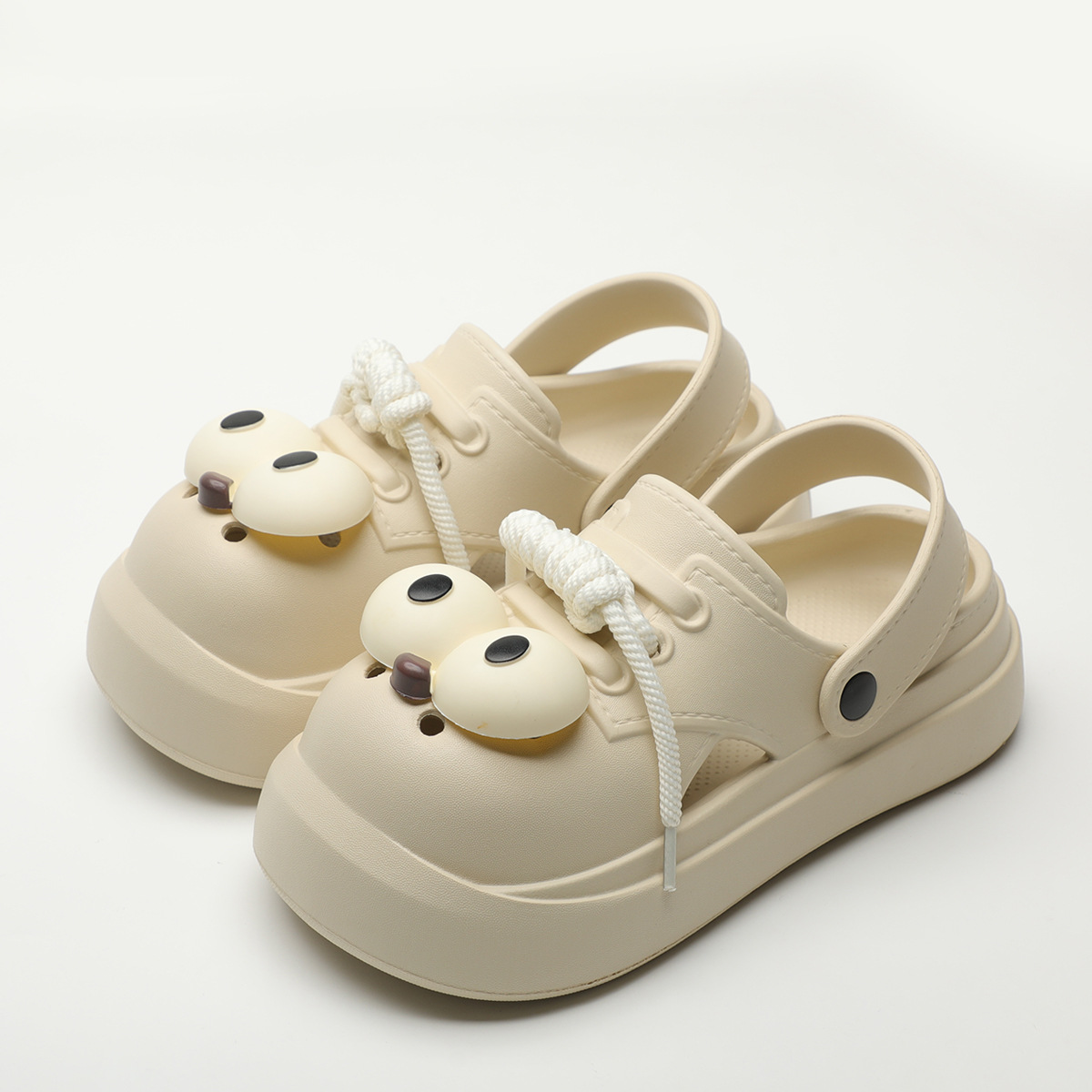 Cute DIY Big Eyes Fashion Clog - Street Fashion Girls ulasan dan harga