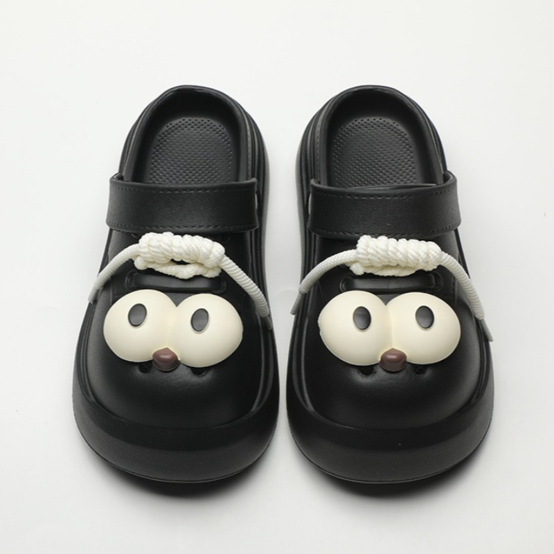 Cute DIY Big Eyes Fashion Clog - Street Fashion Girls ulasan dan harga