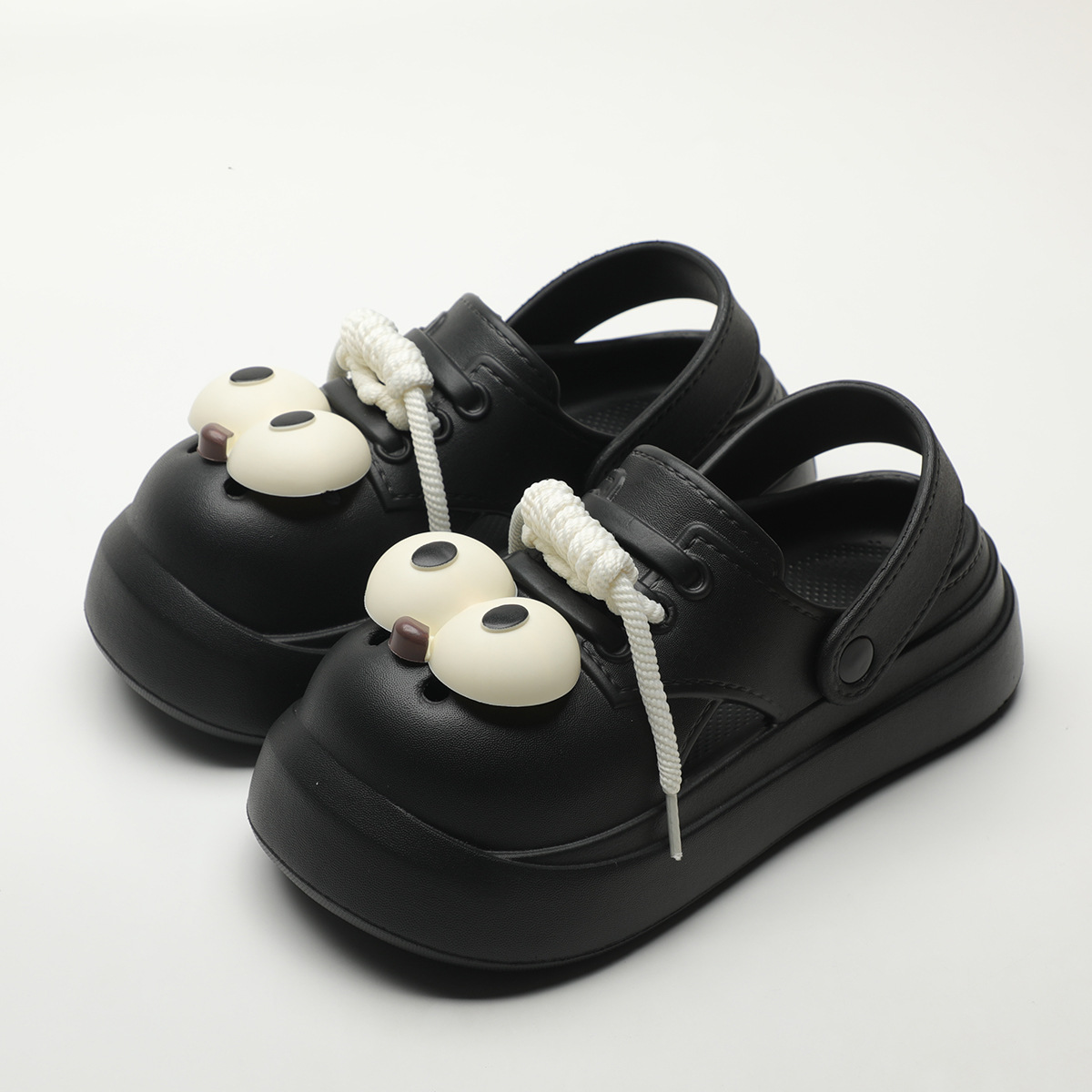 Cute DIY Big Eyes Fashion Clog - Street Fashion Girls ulasan dan harga