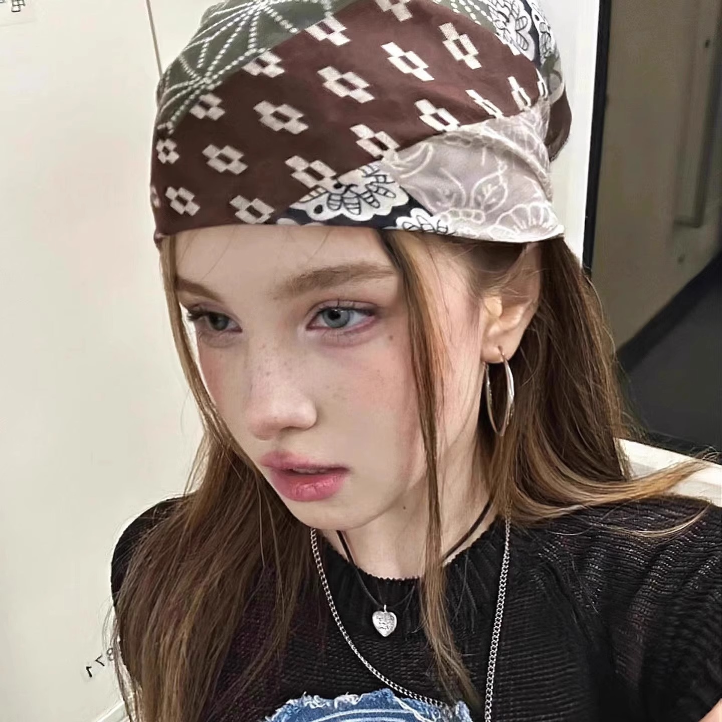 Retro American Style Headscarf - Street Fashion Girls ulasan dan harga