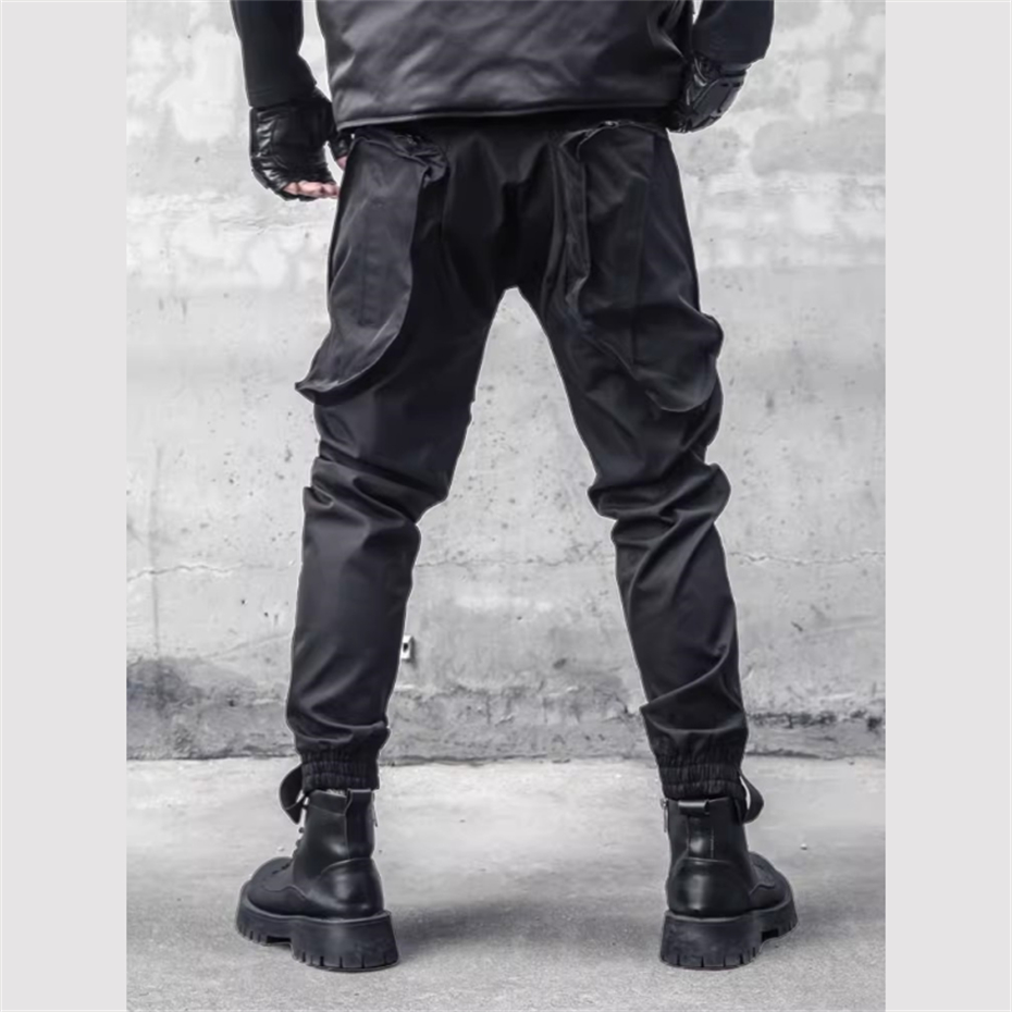 Men Y2K Cargo Pants Zipper Poc - Techwear Pants Tactical ulasan dan harga