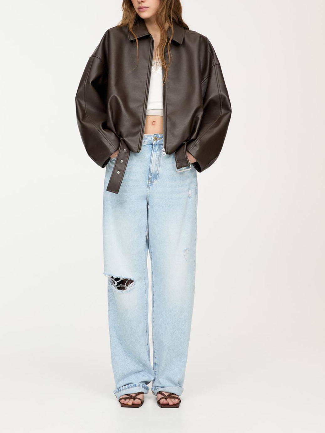 GG Fashion Leather Jacket Wome - Street Fashion Co ulasan dan harga