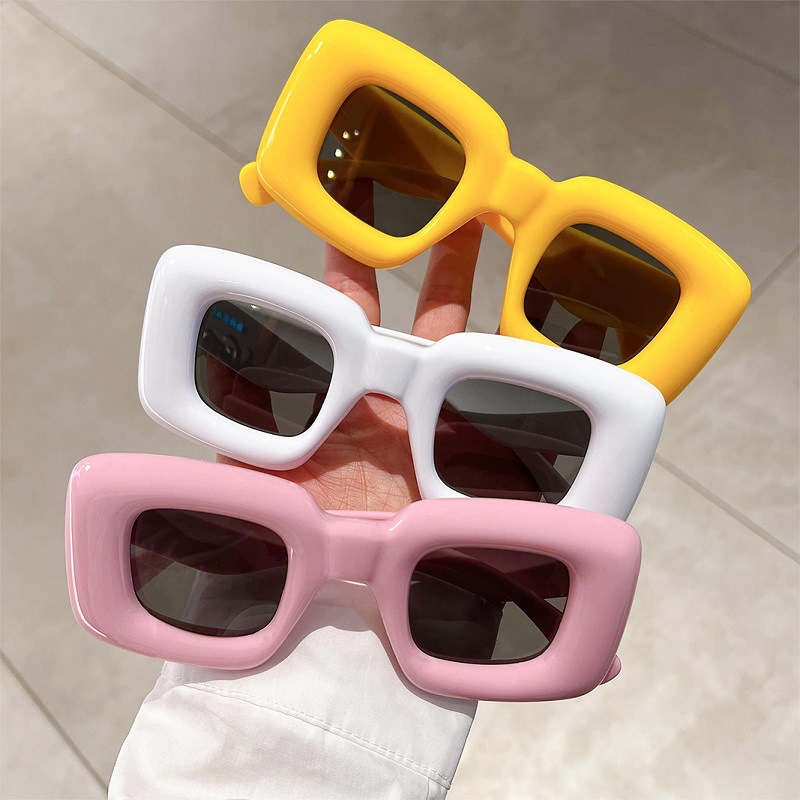 New Women Square Sunglasses Fe - Street Fashion Photo ulasan dan harga