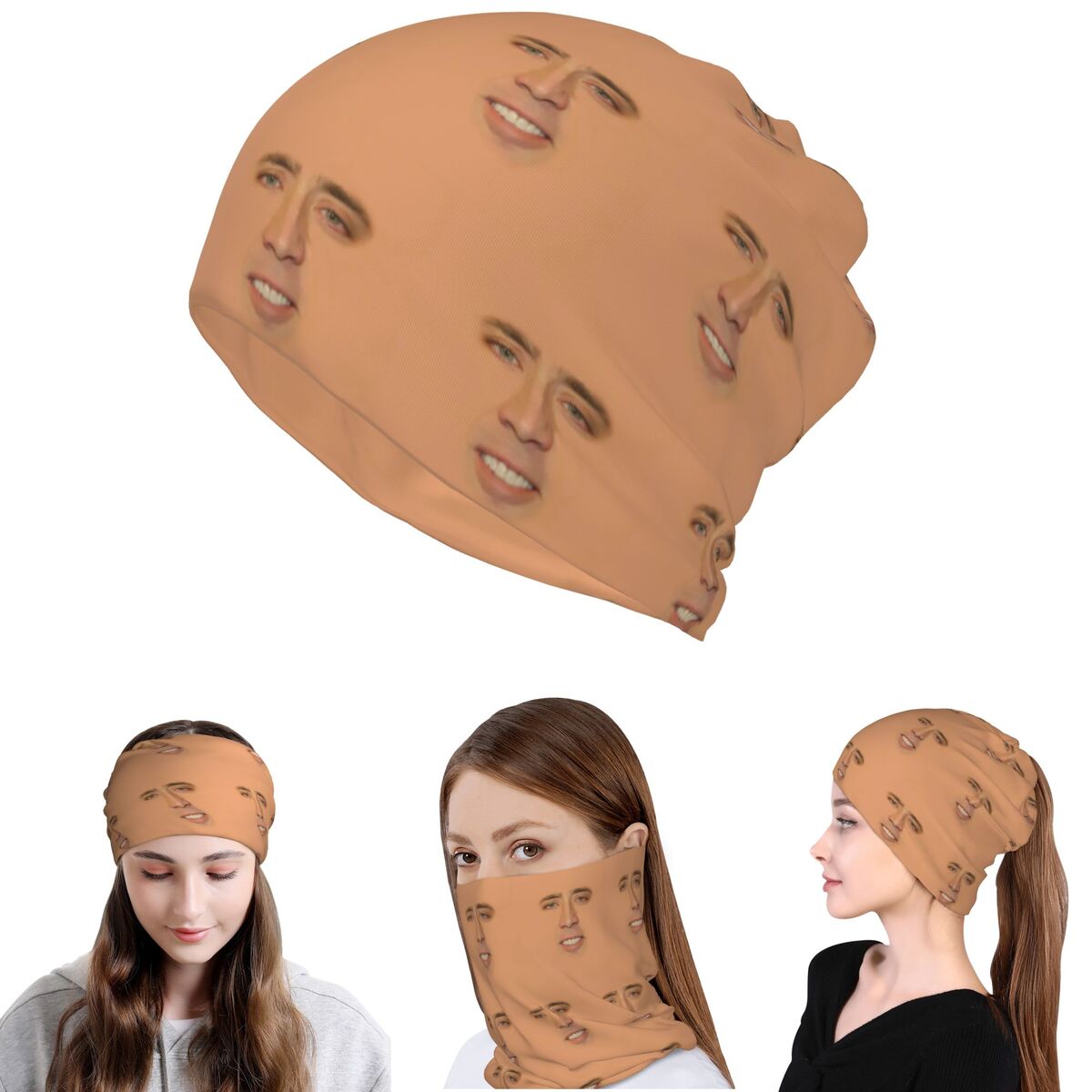 Nicolas Cage Full Face Bandana - Balaclava Face Mask ulasan dan harga