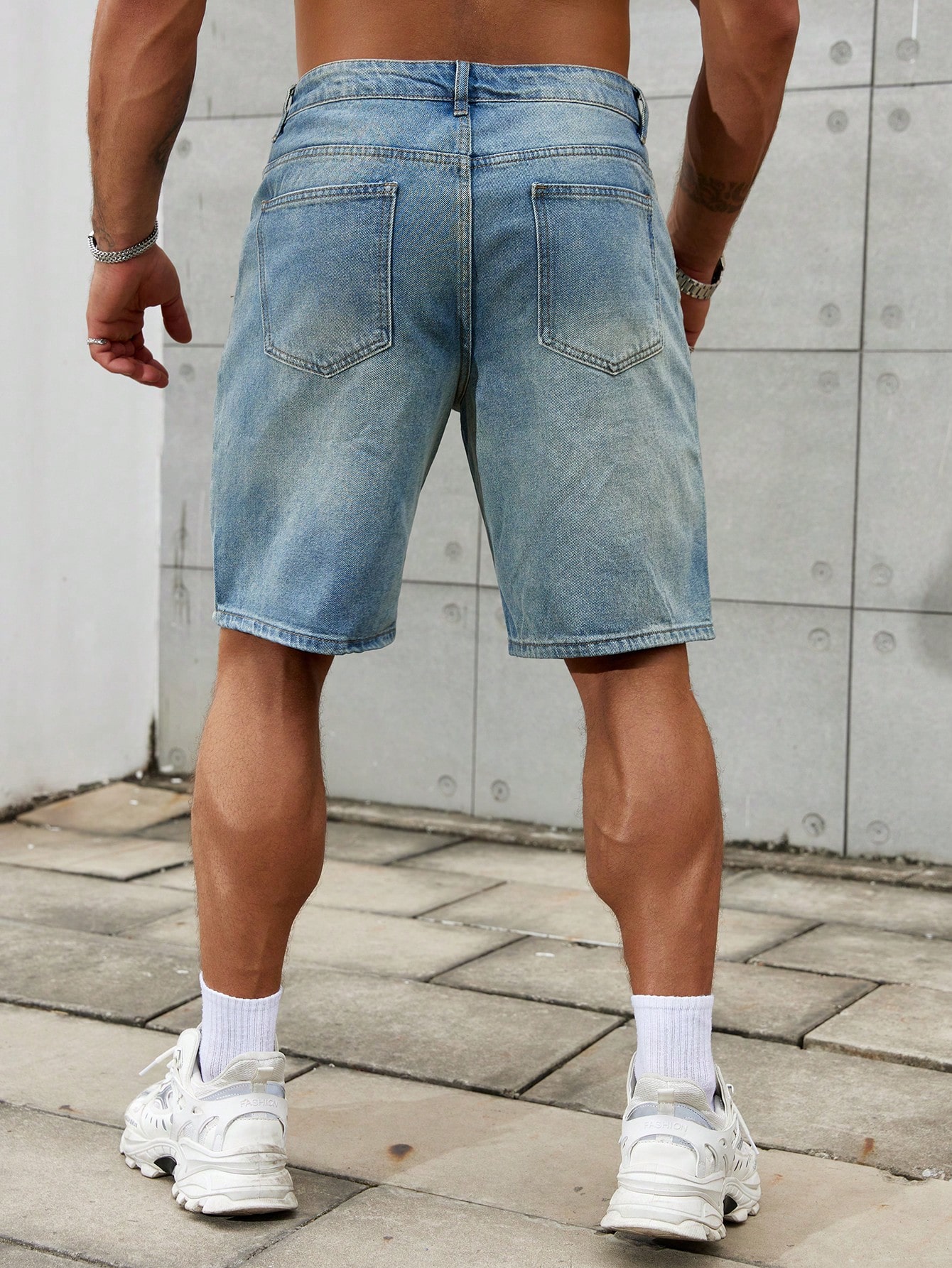 New Fashion Mens Ripped Short  - Street Fashion Jeans ulasan dan harga