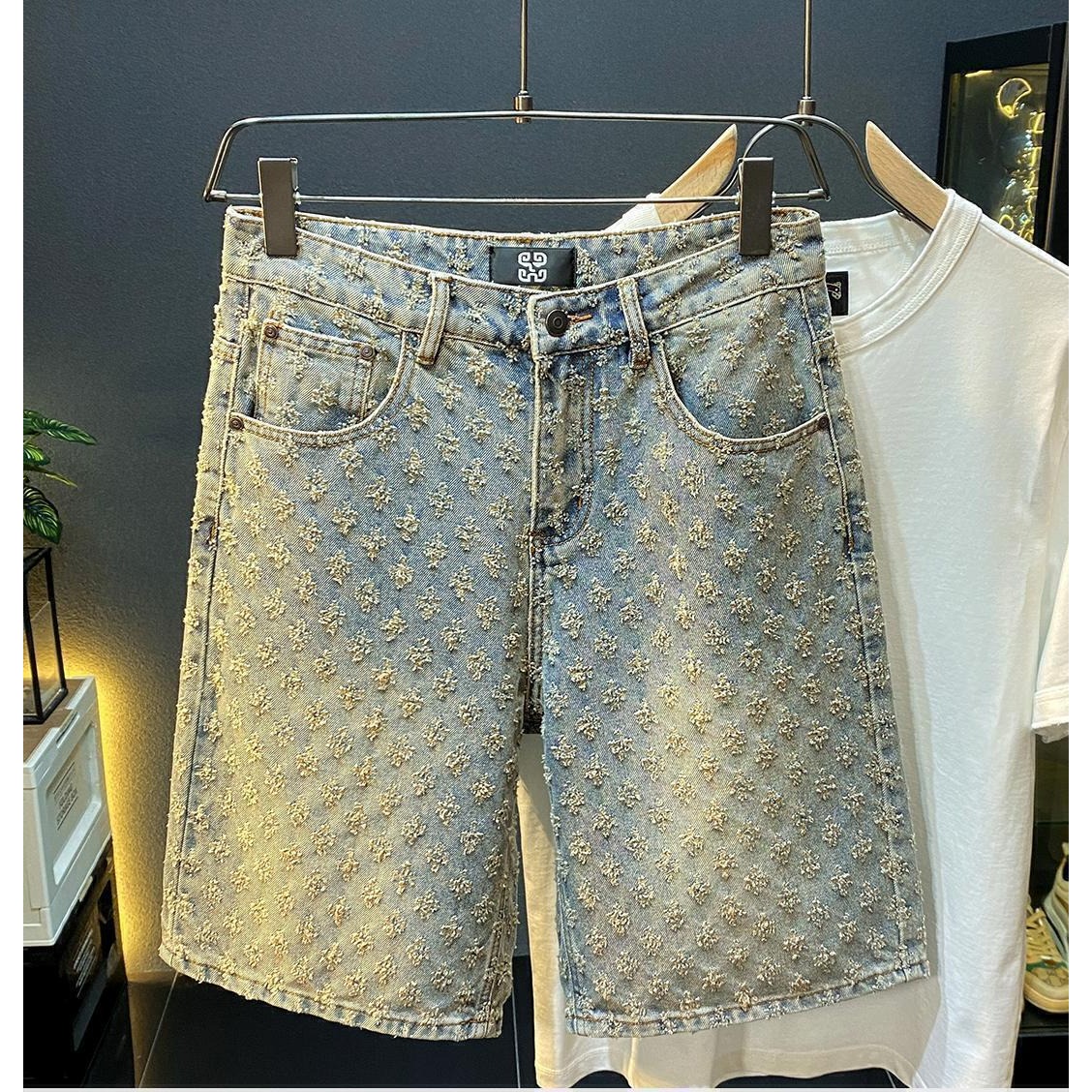 Summer High Street Denim Short - Street Fashion Jeans ulasan dan harga