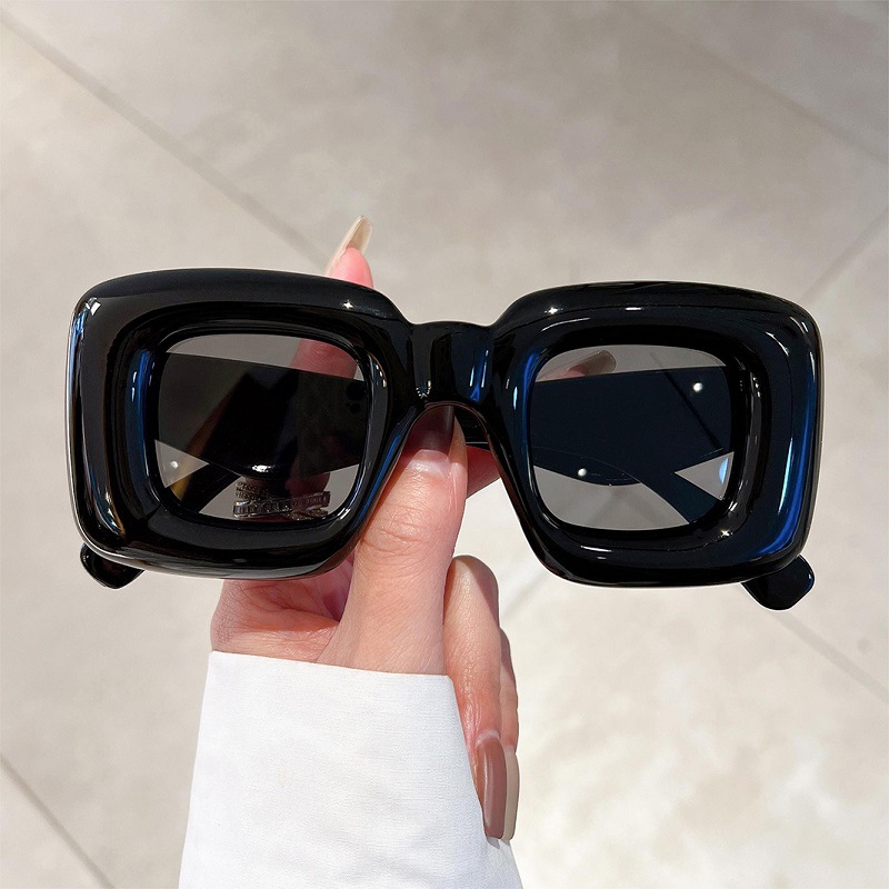 New Women Square Sunglasses Fe - Street Fashion Photo ulasan dan harga