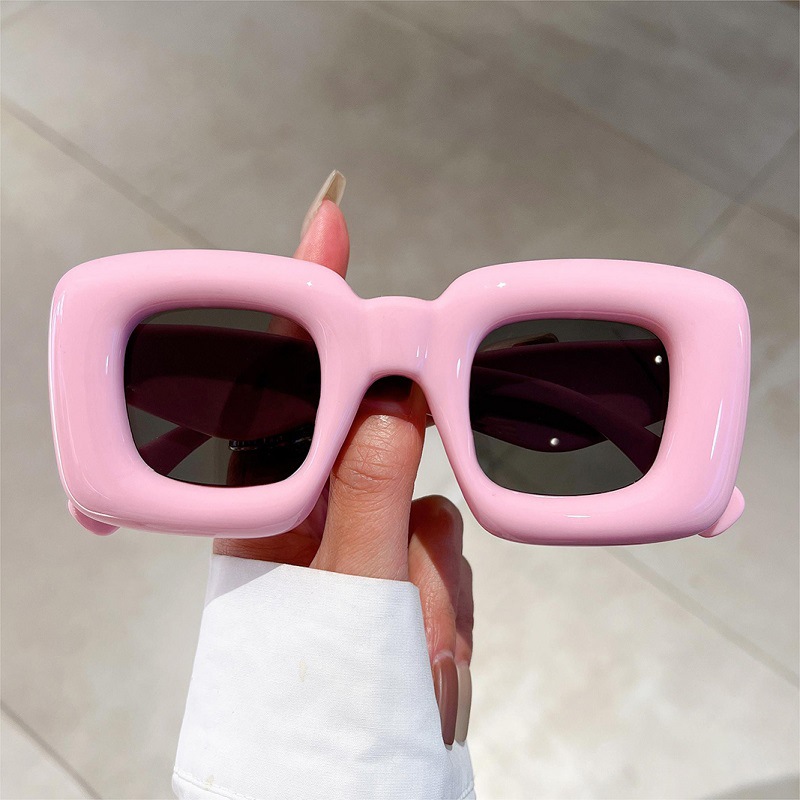 New Women Square Sunglasses Fe - Street Fashion Photo ulasan dan harga