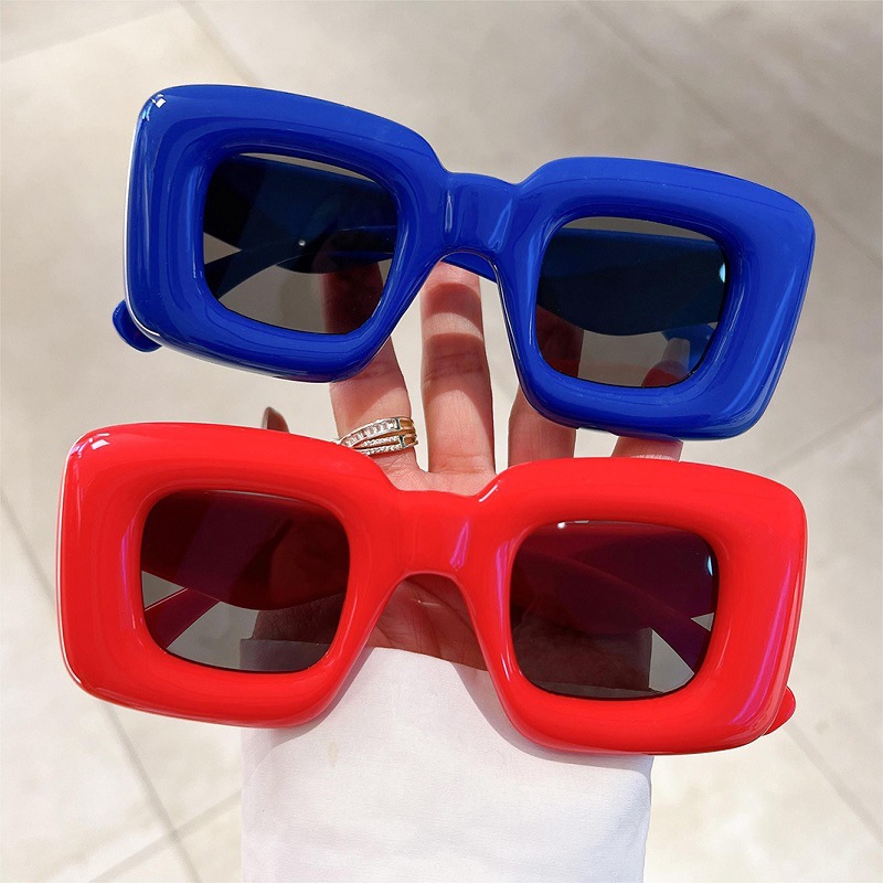New Women Square Sunglasses Fe - Street Fashion Photo ulasan dan harga