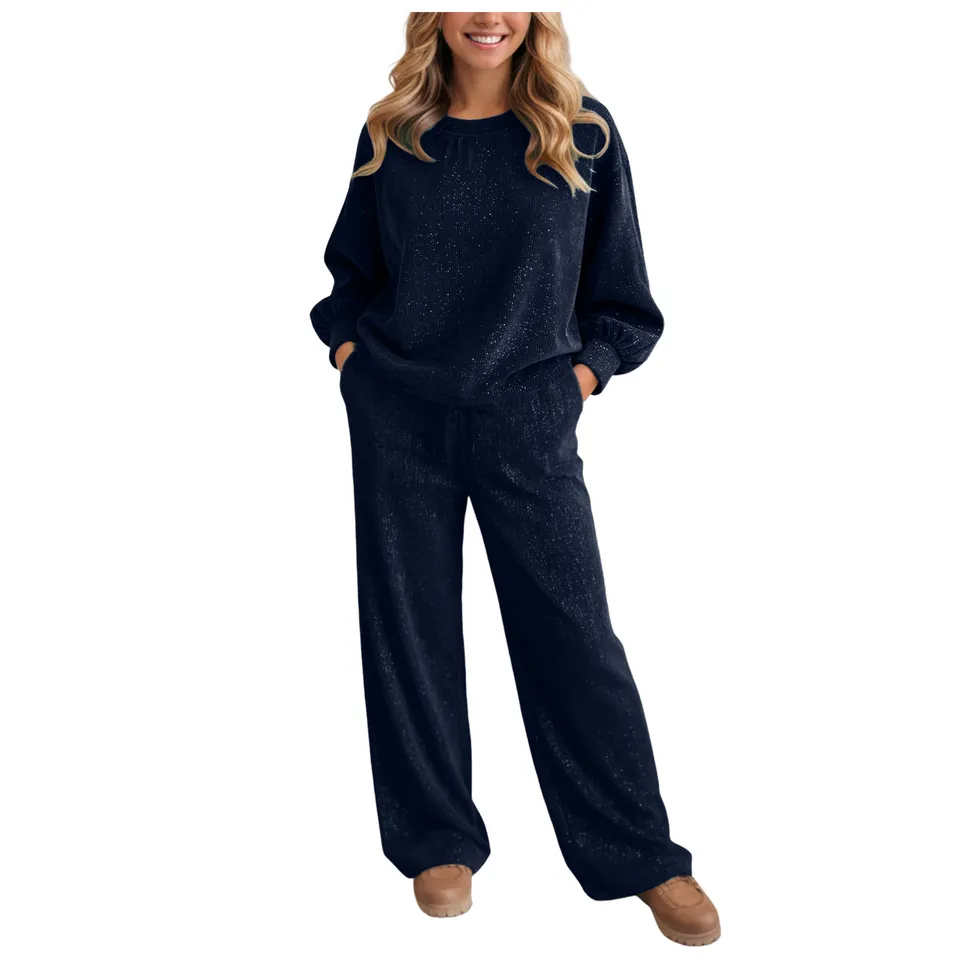 Women's Shiny 2 Pieces Set Spr - Italy Fashion Street ulasan dan harga