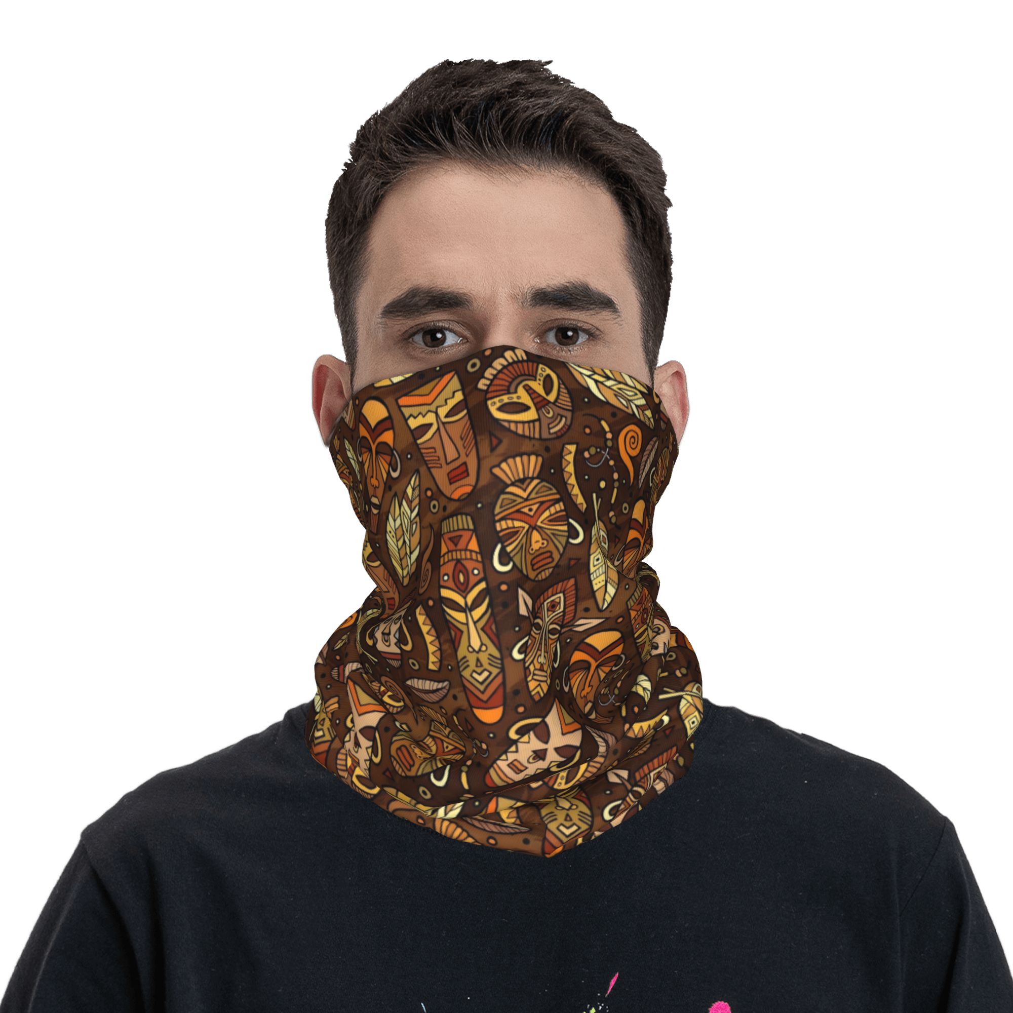 Custom Tribal Mask Pattern Ban - Balaclava Face Mask ulasan dan harga
