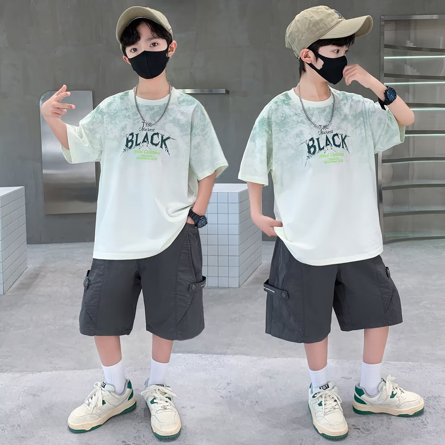 New Summer Boys Suit 120-170 J - Street Fashion Japan 2025 ulasan dan harga