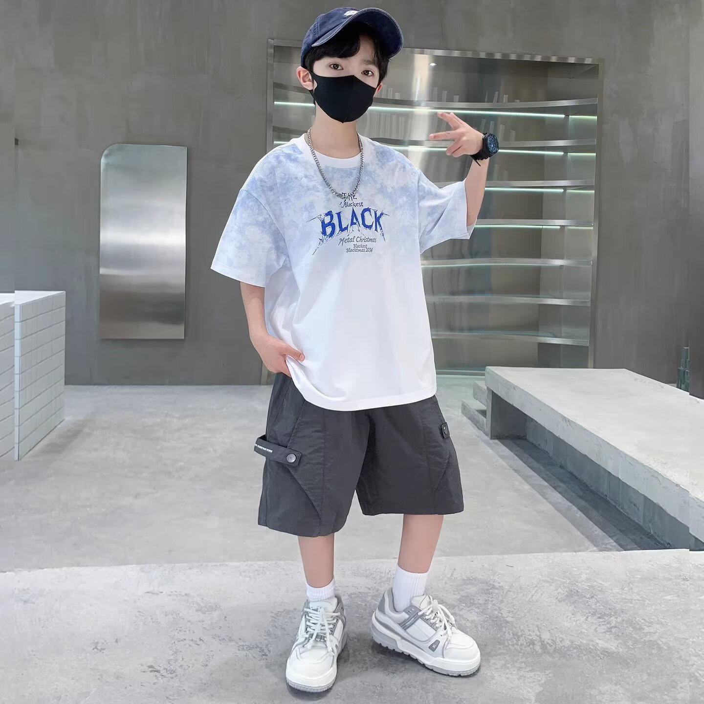 New Summer Boys Suit 120-170 J - Street Fashion Japan 2025 ulasan dan harga