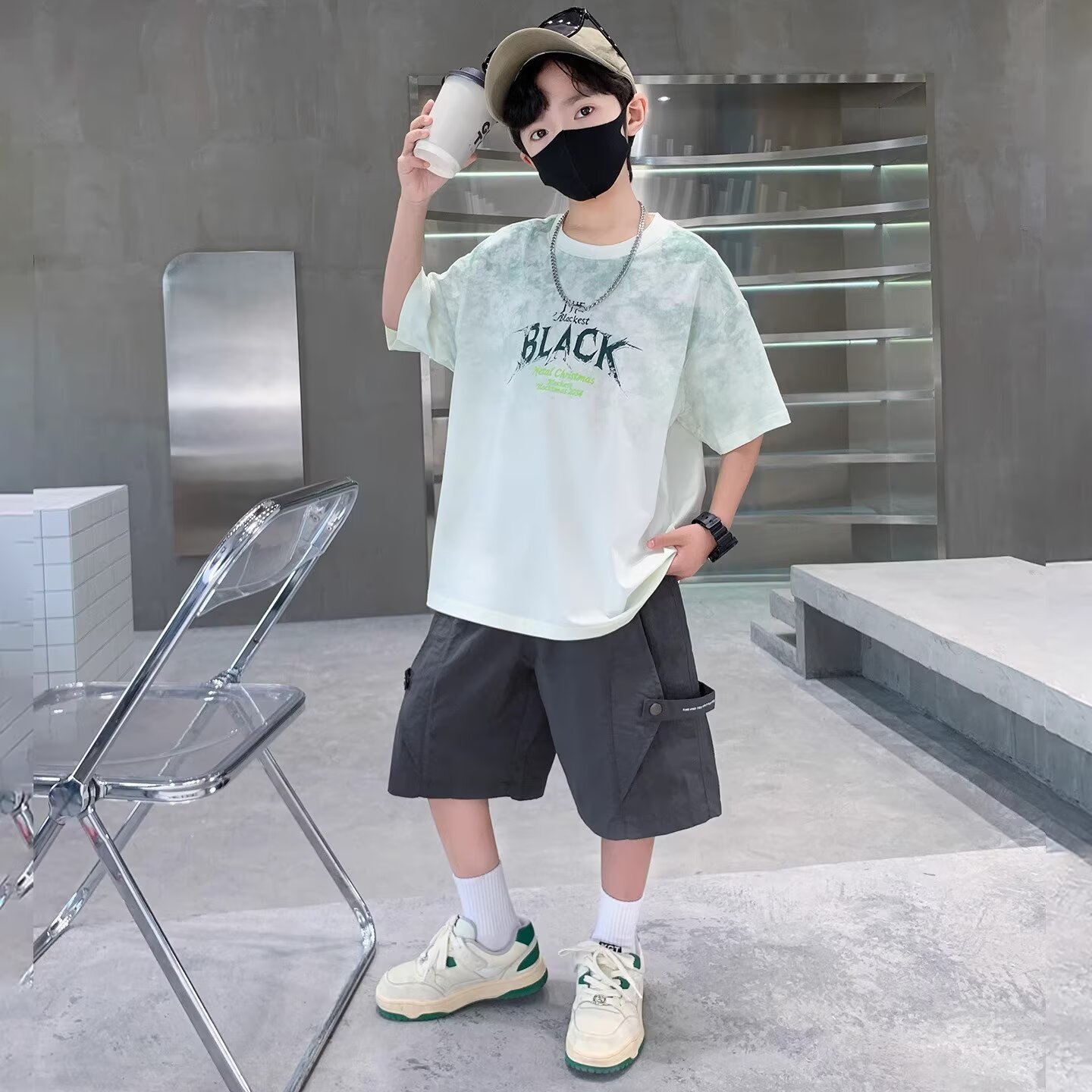 New Summer Boys Suit 120-170 J - Street Fashion Japan 2025 ulasan dan harga