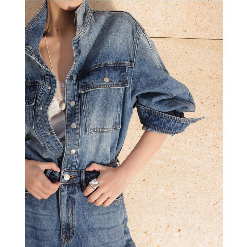 Retro Fashion Versatile Denim  - Street Fashion Jeans ulasan dan harga