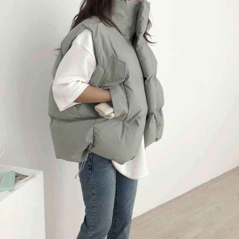 Women's Cotton-padded Jacket 2 - Puffer Vest Padded ulasan dan harga