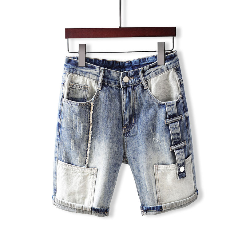 Men's Short Jeans Pants with P - Street Fashion Jeans ulasan dan harga