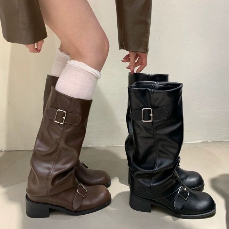 2025Woman Boots Knee High Plat - Street Fashion Winter 2025 ulasan dan harga
