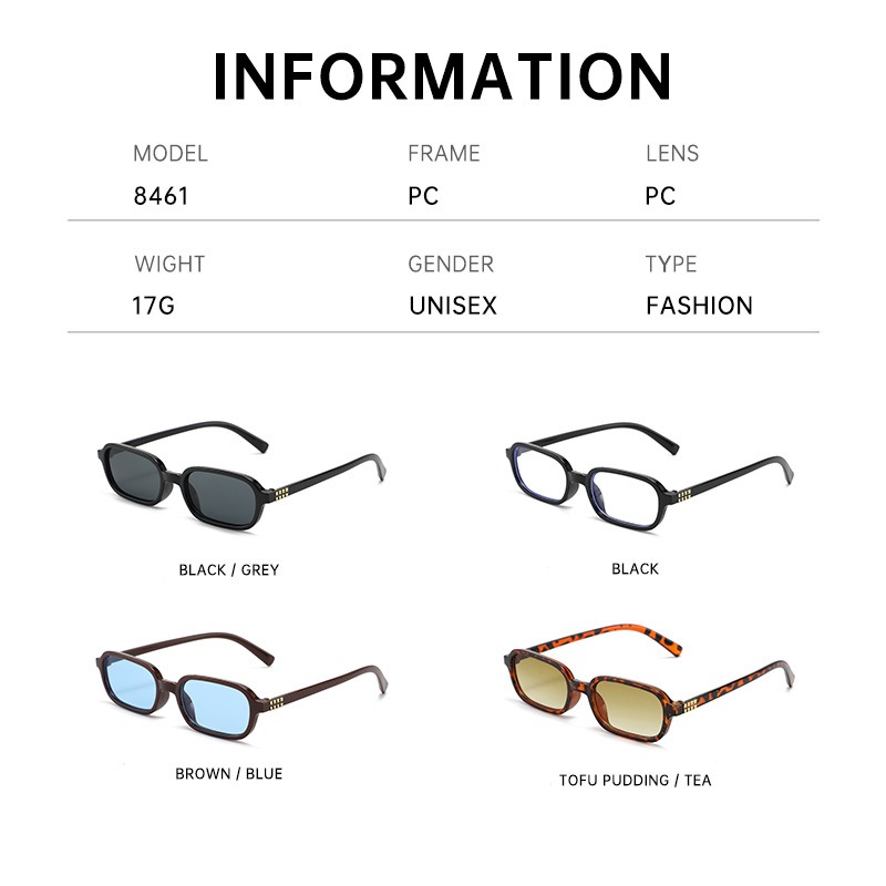 New Small Square Frame Sunglas - Street Fashion High End ulasan dan harga
