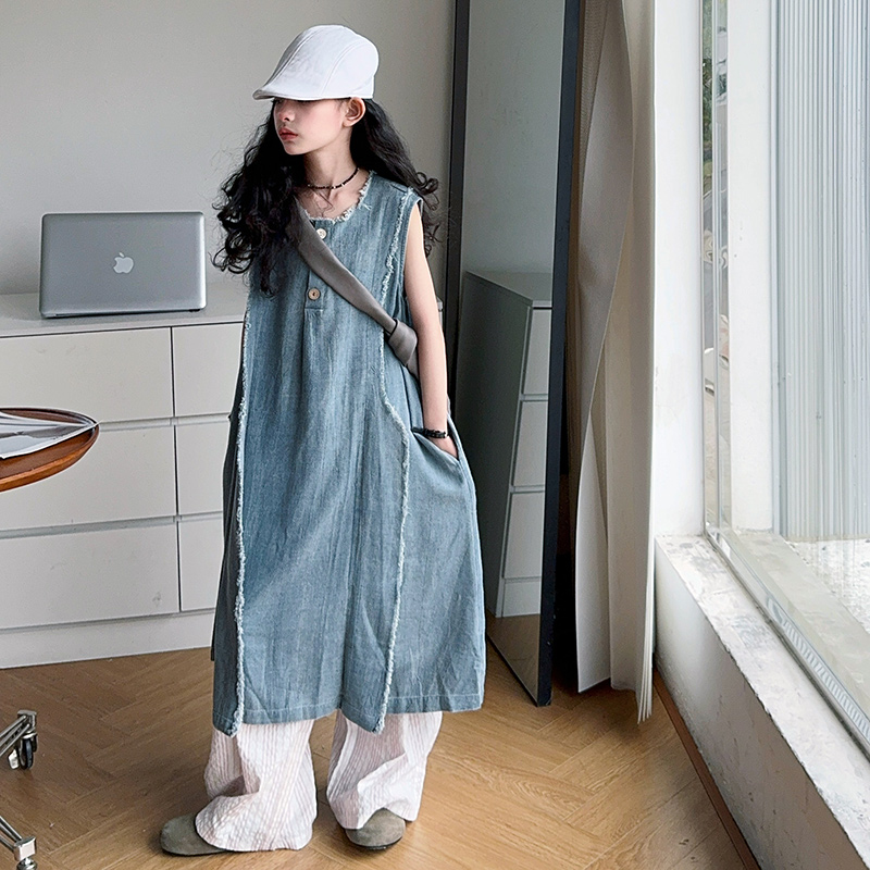 Loose Style Kids Luxury Summer - Street Fashion Girls ulasan dan harga
