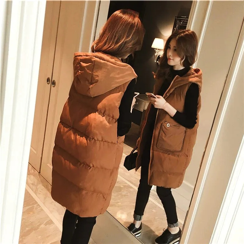 2026 New Winter Sleeveless Tan - Puffer Vest Padded ulasan dan harga